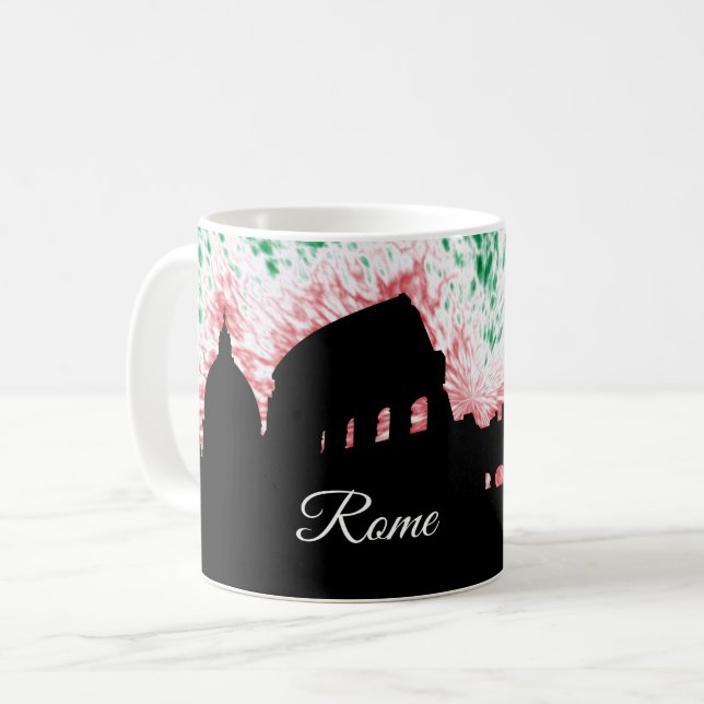 Mug Silhouette de Rome Italie (Devant gauche)