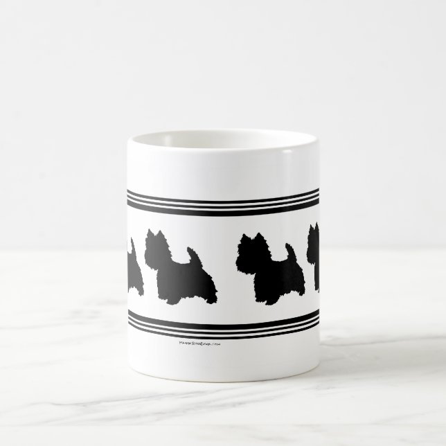 Mug Silhouette de Westie (Centre)