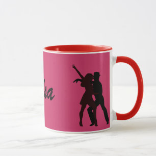 Mug Silhouette des danseurs de Salsa