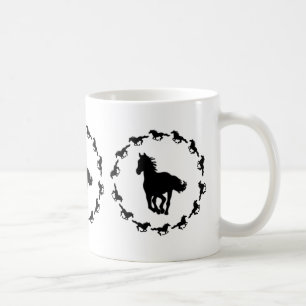 Mug Silhouette Design Cheval