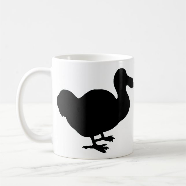 Mug Silhouette d'oiseau de dronte (Gauche)