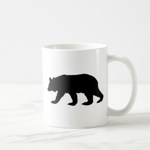 Mug Silhouette d'ours noir