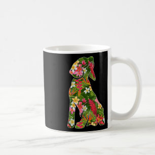 Mug Silhouette Drôle De Chien Beagle Hawaï Somme Flora