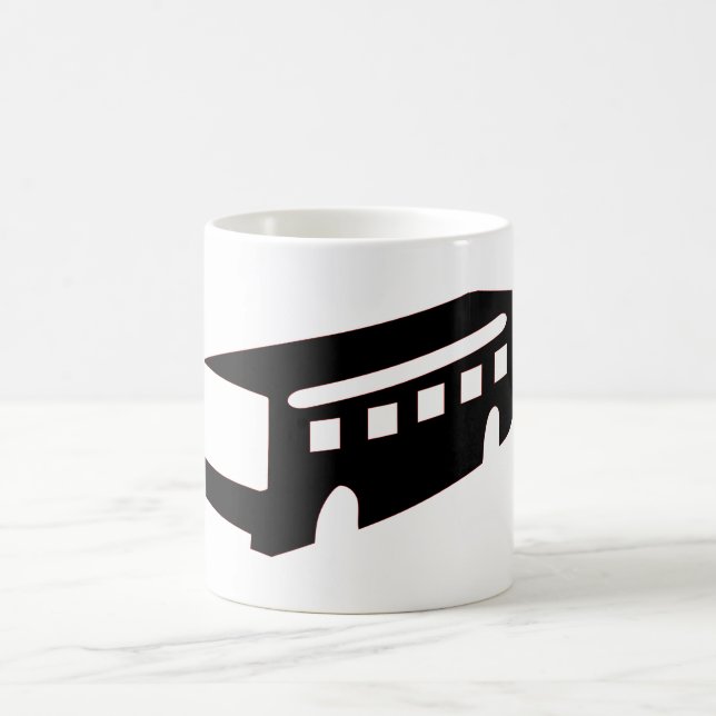 Mug Silhouette du bus (Centre)