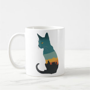Mug silhouette du chat déclinée