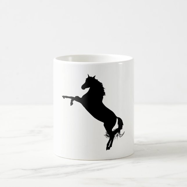 Mug Silhouette du cheval arabe (Centre)