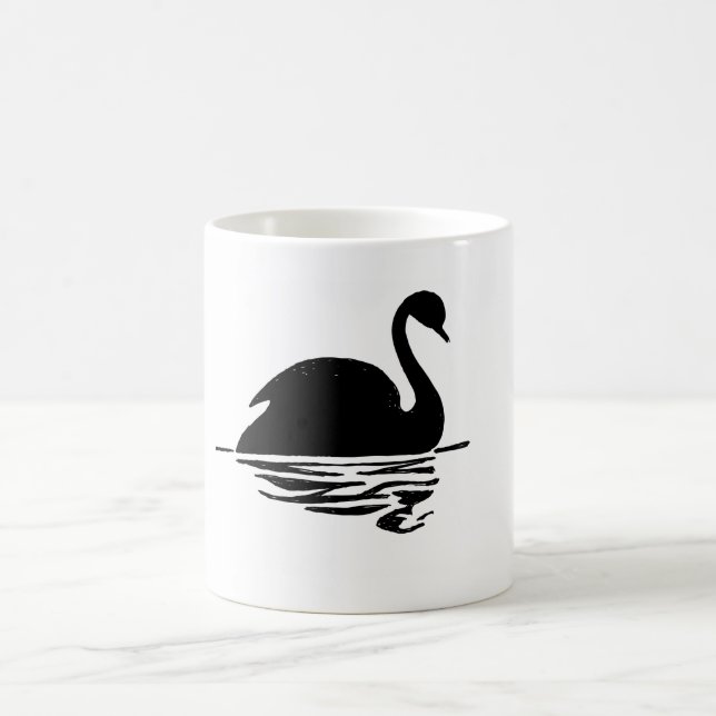 Mug Silhouette du cygne noir (Centre)