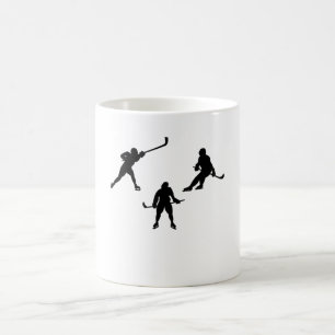 Mug Silhouette du joueur de hockey sur glace cool