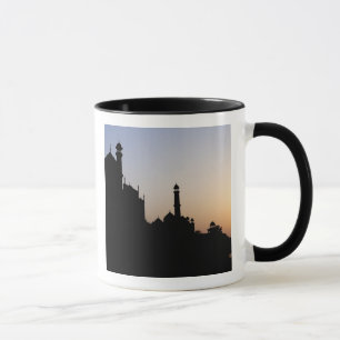 Mug Silhouette du Taj Mahal au coucher du soleil, Agra