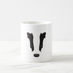 Mug Silhouette du visage du Badger