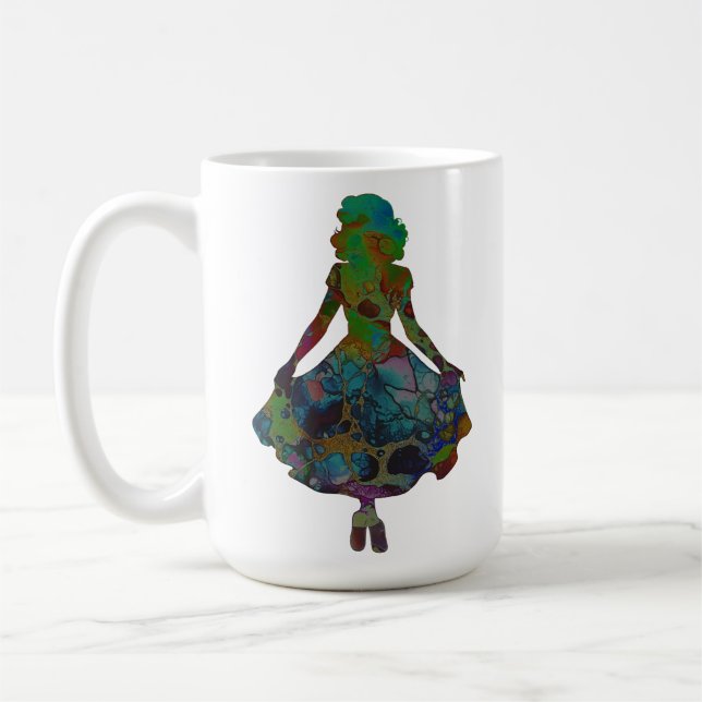 Mug Silhouette d'une dame (Gauche)
