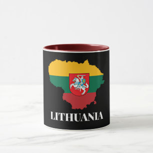Mug Silhouette et drapeau de la Lituanie