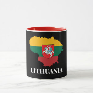 Mug Silhouette et drapeau de la Lituanie