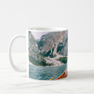 Mug Silhouette Femme Lac Alpin Nature