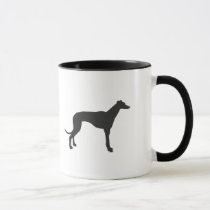 Mug Silhouette grecque italienne en noir