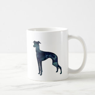 Mug Silhouette noire de chien gris italien