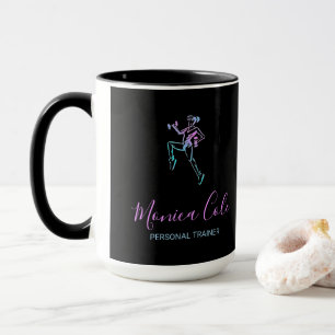 Mug Silhouette noire de l'entraîneur