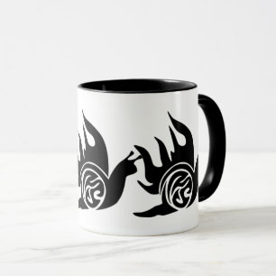 Mug Silhouette noire de l'escargot mignonne - Animal e