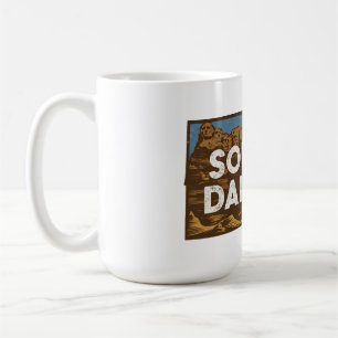 Mug Silhouette rétro pittoresque du Dakota du Sud