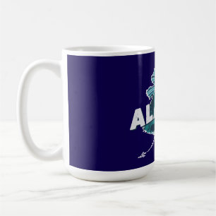 Mug Silhouette Scénique Rétro de l'Alaska