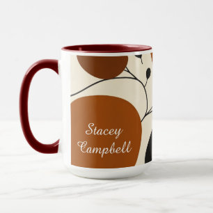Mug Silhouette Terrien Abstrait Minimaliste