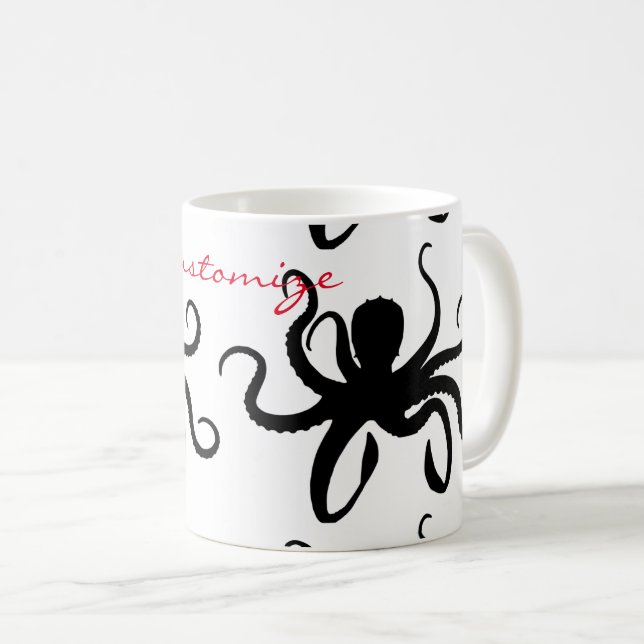 Mug Silhouette Thunder_Cove de poulpe (Devant droit)