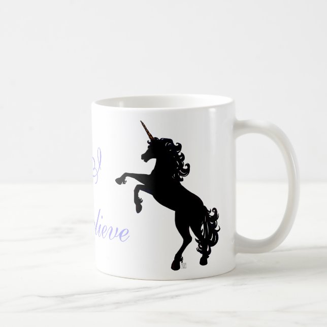 Mug Silhouette Unicorne (Droite)