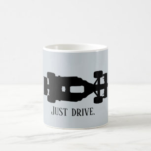 Mug Silhouette voiture de course personnalisable