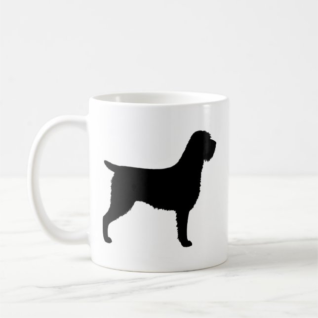 Mug Silhouettes de chien griffon à poils durs Pointeur (Gauche)