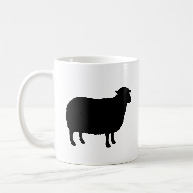 Mug Silhouettes de mouton noir (Gauche)
