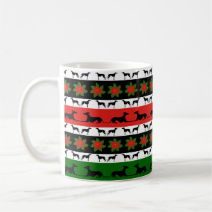 Mug Silhouettes de Noël Greyhound