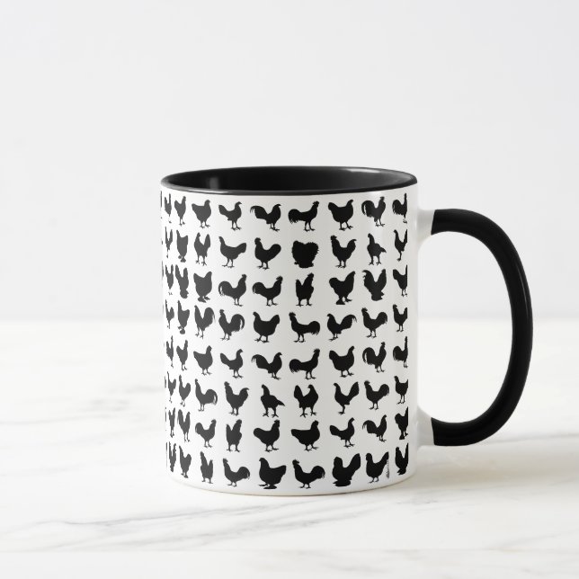 Mug Silhouettes de poulet (Droite)
