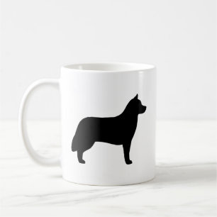 Mug Silhouettes de race de chien Husky Sibérien