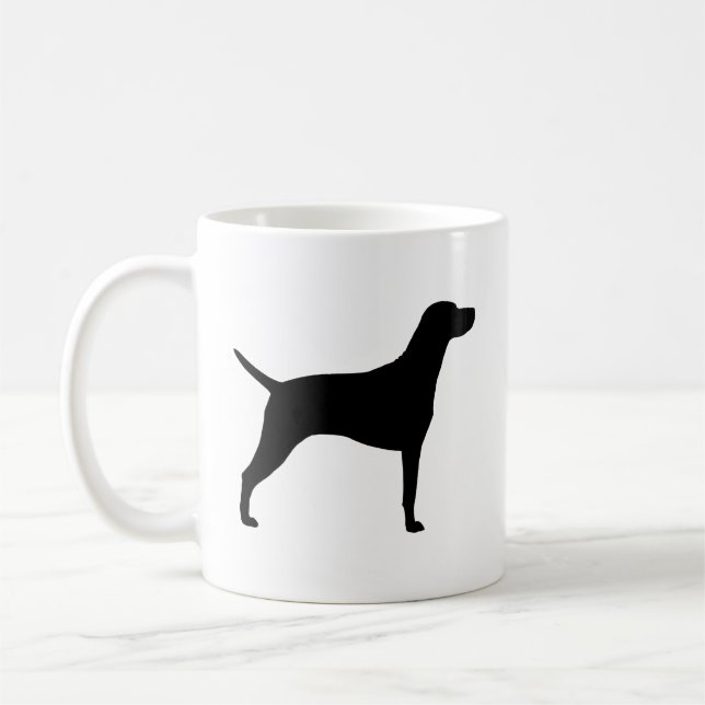 Mug Silhouettes de race de chien Vizsla (Gauche)