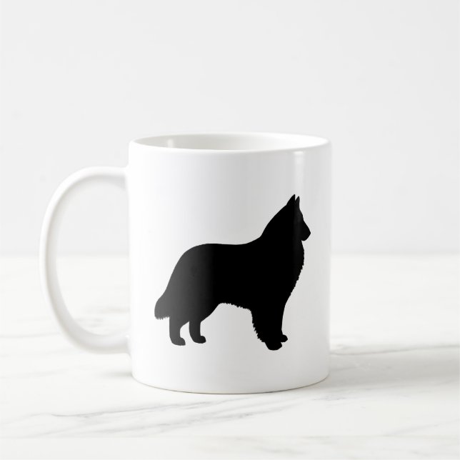 Mug Silhouettes de race de chiens de berge belges (Gauche)