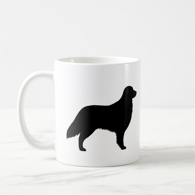 Mug Silhouettes de race de chiens de race à revêtement (Gauche)