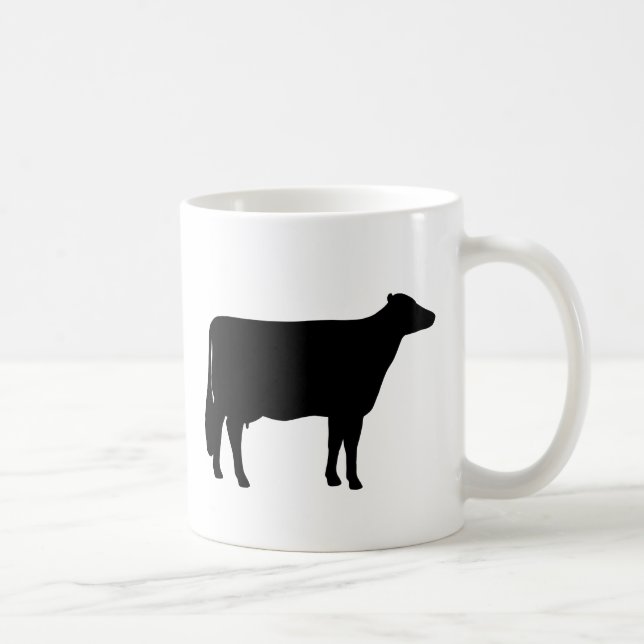 Mug Silhouettes de vache Holstein | Pays Animal de fer (Droite)