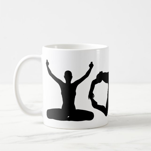 Mug Silhouettes de yoga (Gauche)