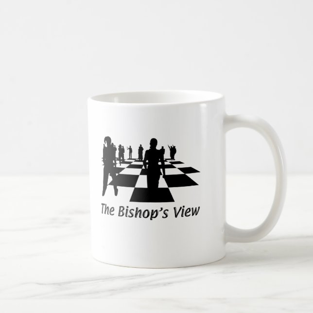 Mug Silhouettes - échecs - vue d'évêques (Droite)