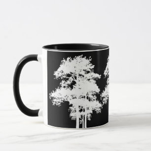 Mug Silhouettes minimalistes en noir et blanc
