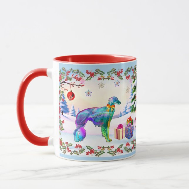 Mug Silken Windhound Noël (Gauche)