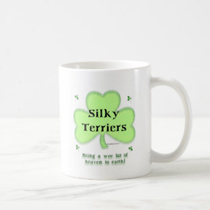 Mug Silky Terrier Heaven, Saint Patrick's day Terrier