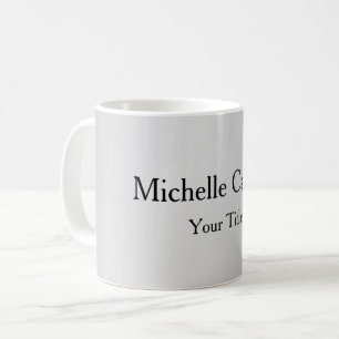 Mug Silver Grey Professionnel Unique Classique Simple