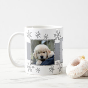 Mug Silver Snowflake 2 Monogramme photo Noël