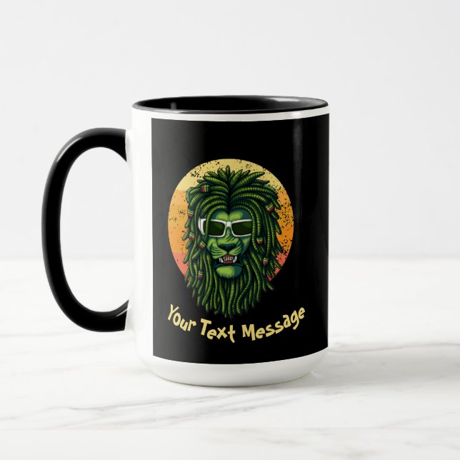 Mug Simba Roi Lion  Votre Message Textuel (Gauche)