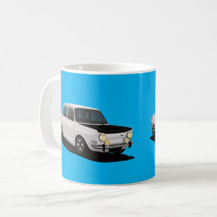 Mug Simca 1000 Rallye - image de voiture de 2 x -