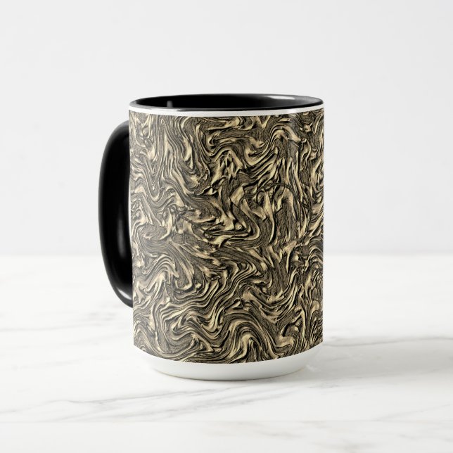 Mug Similaire à la texture de mur en couleur suède ou  (Devant gauche)