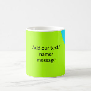 Mug Simple abstrait coloré minimal ajoutez votre texte