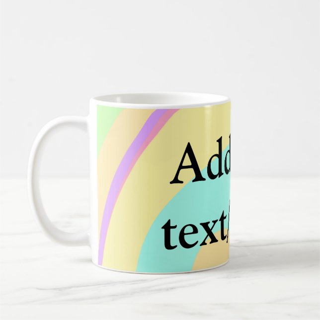Mug Simple acrylique pour marbre ajouter votre nom de  (Gauche)