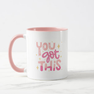 Mug Simple Adorable Vous Y Arriverez Motivation Rose